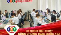 Dịch Thuật Công Chứng Tiếng Hàn Tại A2Z Thành Phố Phổ Yên – Dịch Vụ Uy Tín, Chất Lượng